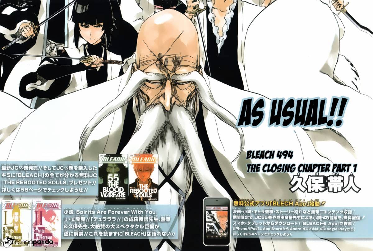 Bleach Chapter 494 : The Closing Chapter Part 1 - Picture 2