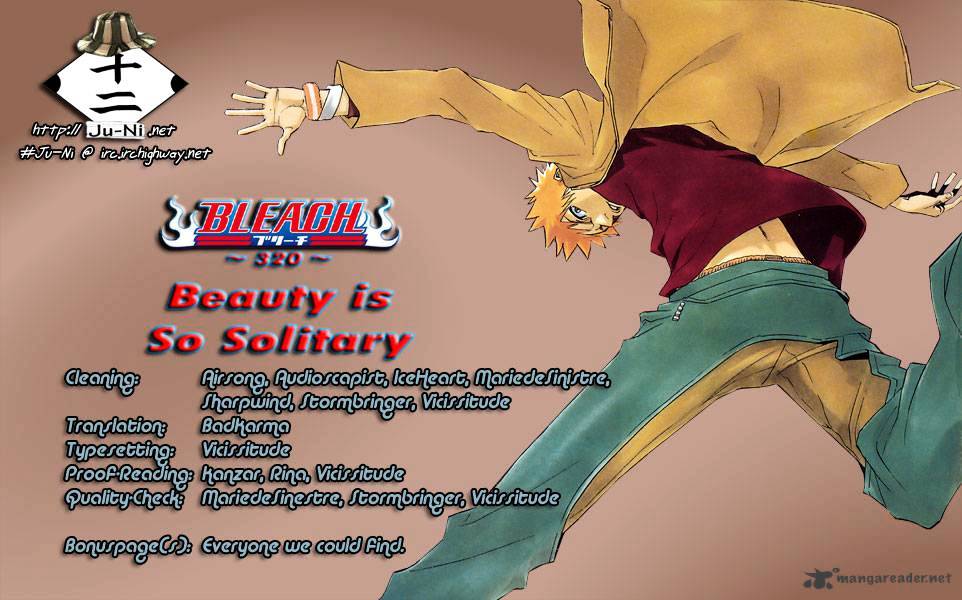 Bleach Chapter 320 : Beauty Is So Solitary - Picture 1