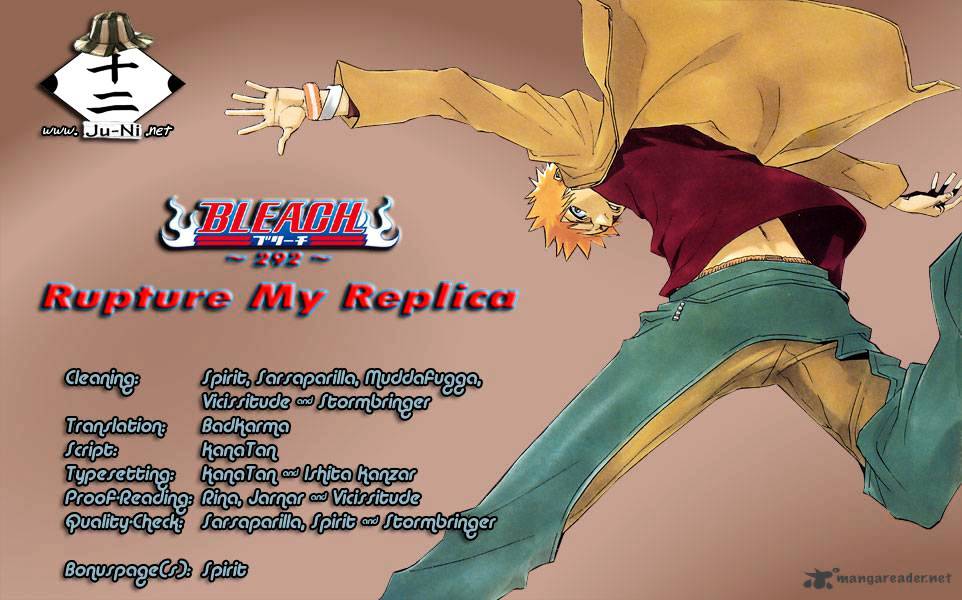 Bleach Chapter 292 : Rupture My Replica - Picture 1