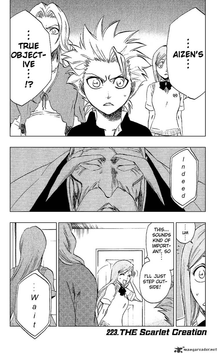 Bleach Chapter 223 : The Scarlet Creation - Picture 1