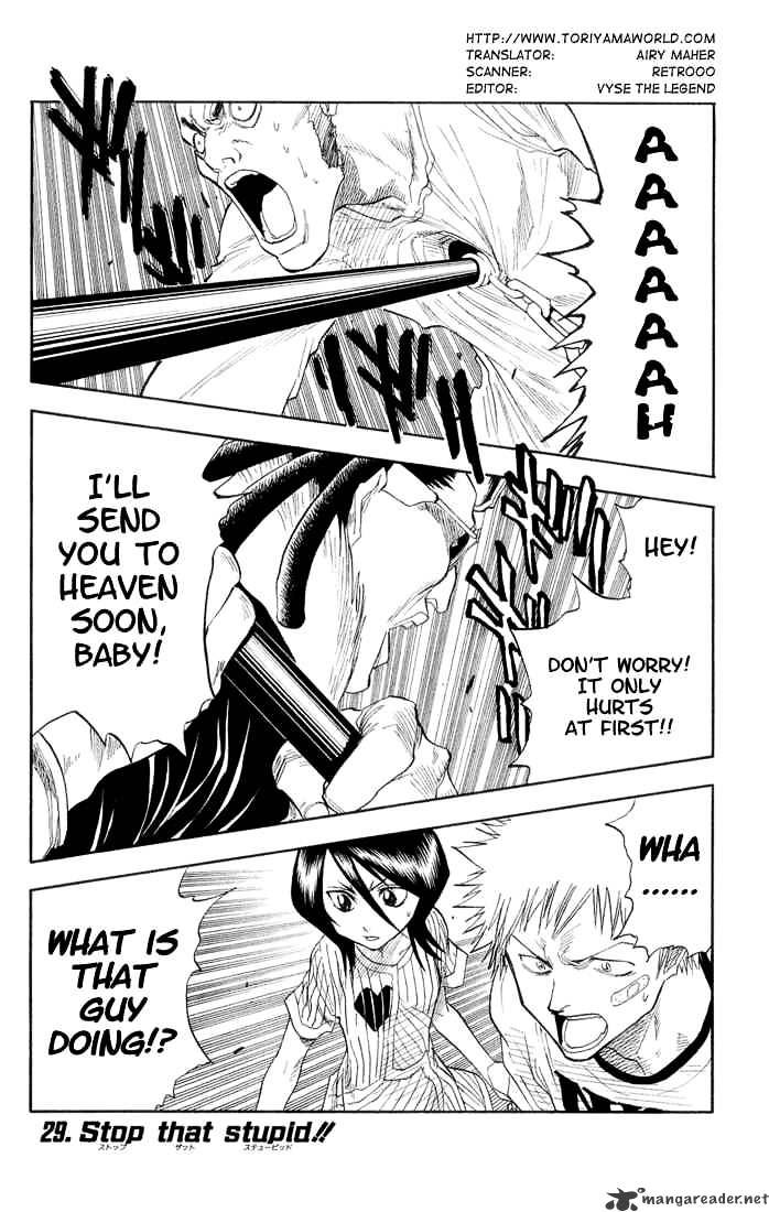 Bleach Chapter 29 : Stop That Stupid - Picture 1