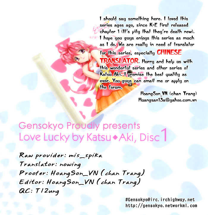 Love Lucky Vol.1 Chapter 7 : With You As You Are Now ... - Picture 1