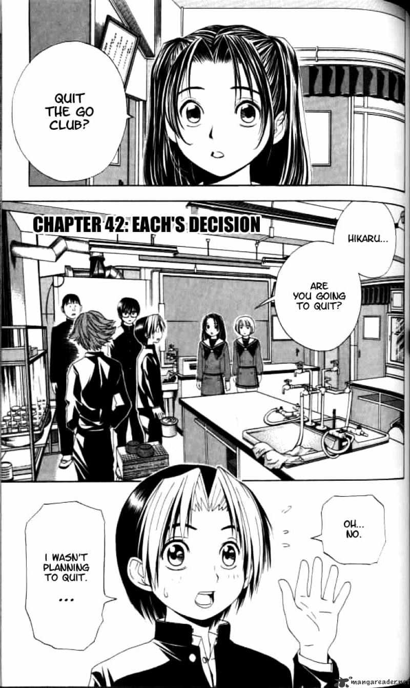Hikaru No Go Chapter 42 : Each S Decision - Picture 1
