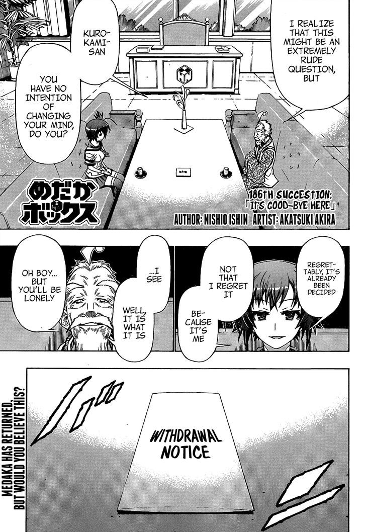 Medaka Box Vol.22 Chapter 186 : It S Good-Bye Here - Picture 3