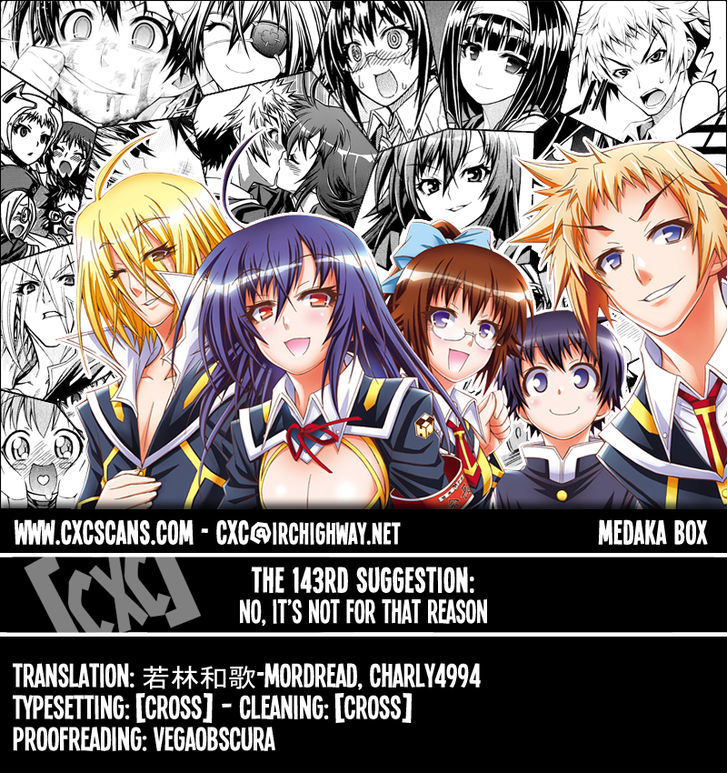 Medaka Box Vol.17 Chapter 143 : No, It S Not For That Reason - Picture 1