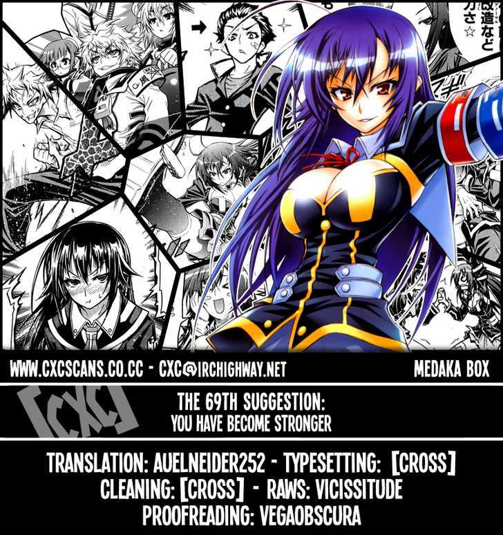 Medaka Box Vol.8 Chapter 69 : You Have Become Stronger - Picture 1