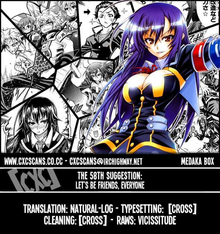 Medaka Box Vol.7 Chapter 58 : Let S Be Friends, Everyone - Picture 1