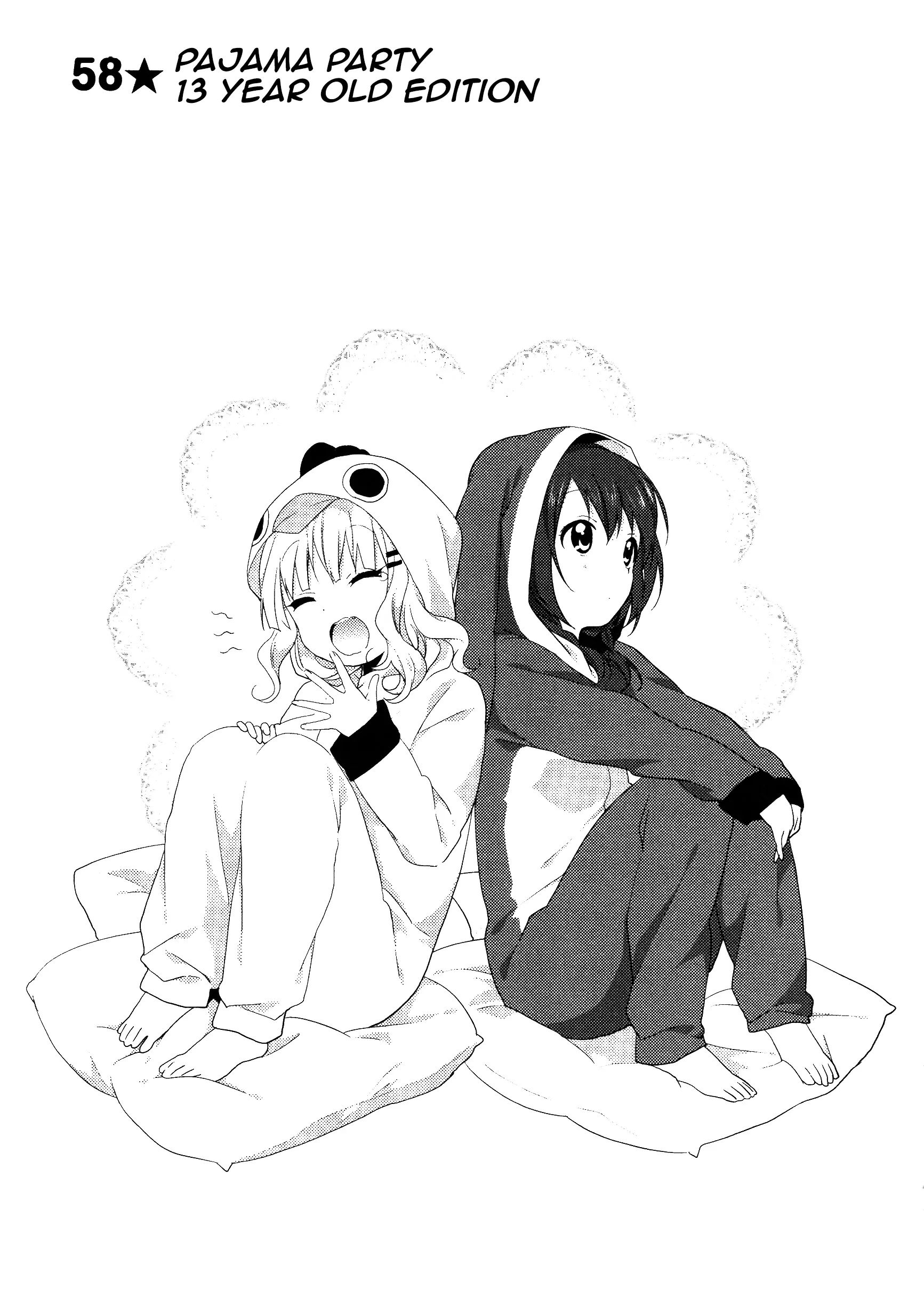 Yuru Yuri Vol.8 Chapter 58: Pajama Party 13 Year Old Edition - Picture 1