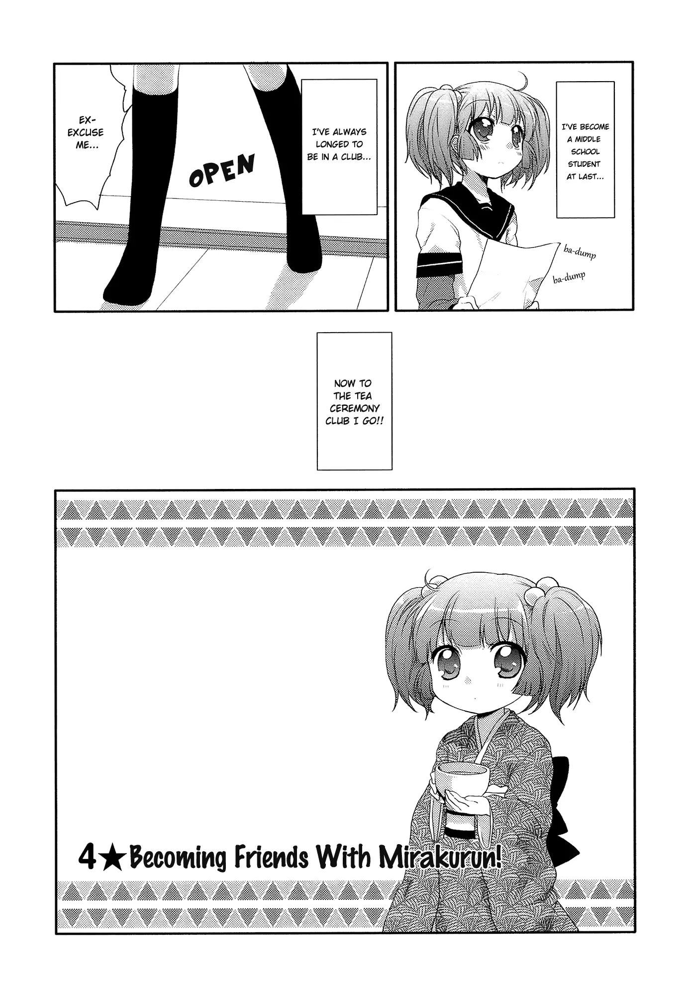 Yuru Yuri Vol.1 Chapter 4: Becoming Friends With Mirakurun! - Picture 1