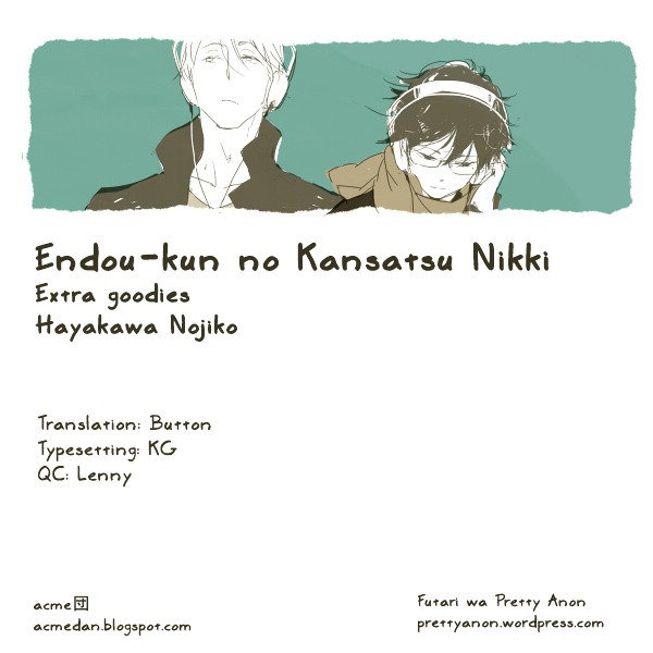Endou-Kun No Kansatsu Nikki Vol.1 Chapter 4.6 : Extra Stuff [End] - Picture 1