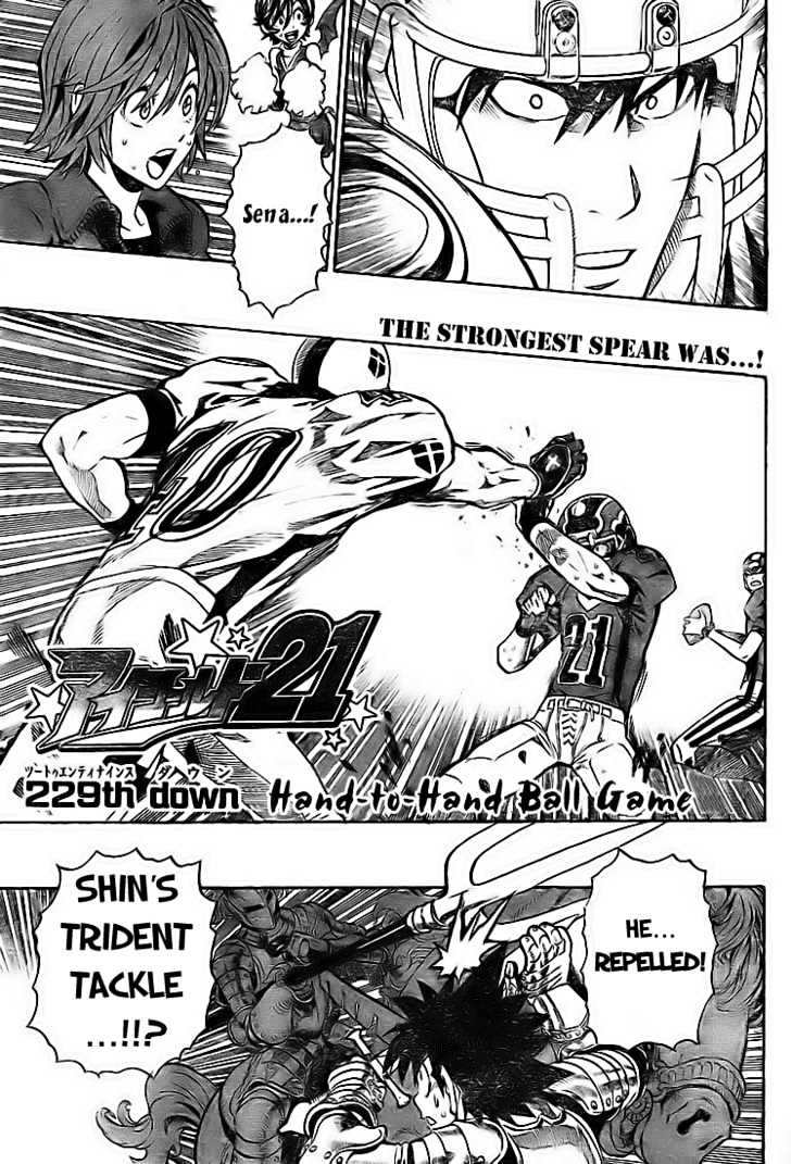 Eyeshield 21 Chapter 229 : Hand-To-Hand Ball Game - Picture 1
