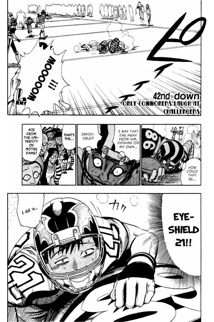 Eyeshield 21 Chapter 42 : Only Commoners Laugh At Challengers - Picture 1