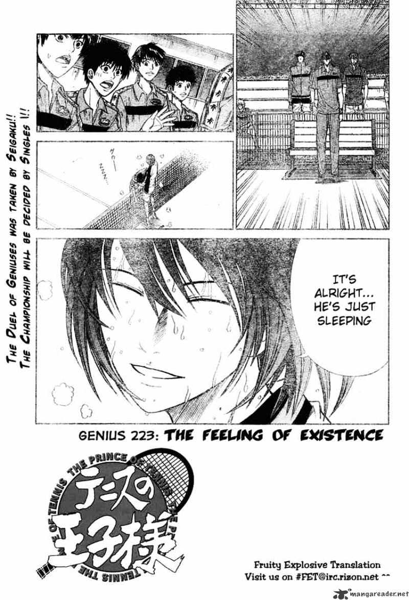 Prince Of Tennis Chapter 223 : Feeling Of Existence - Picture 3