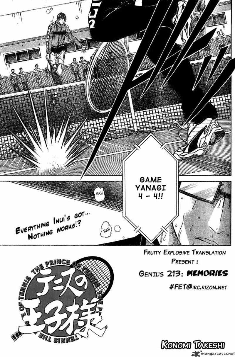 Prince Of Tennis Chapter 213 : Memories - Picture 1