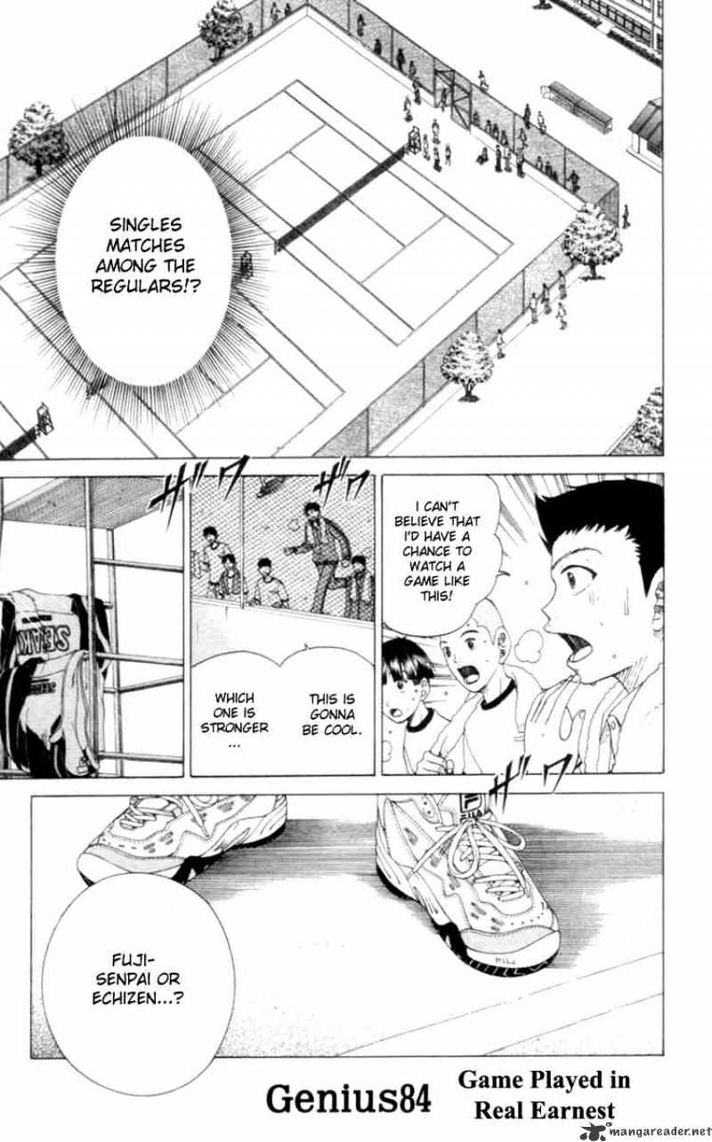 Prince Of Tennis Chapter 84 : Game Played In Real Earnest - Picture 1