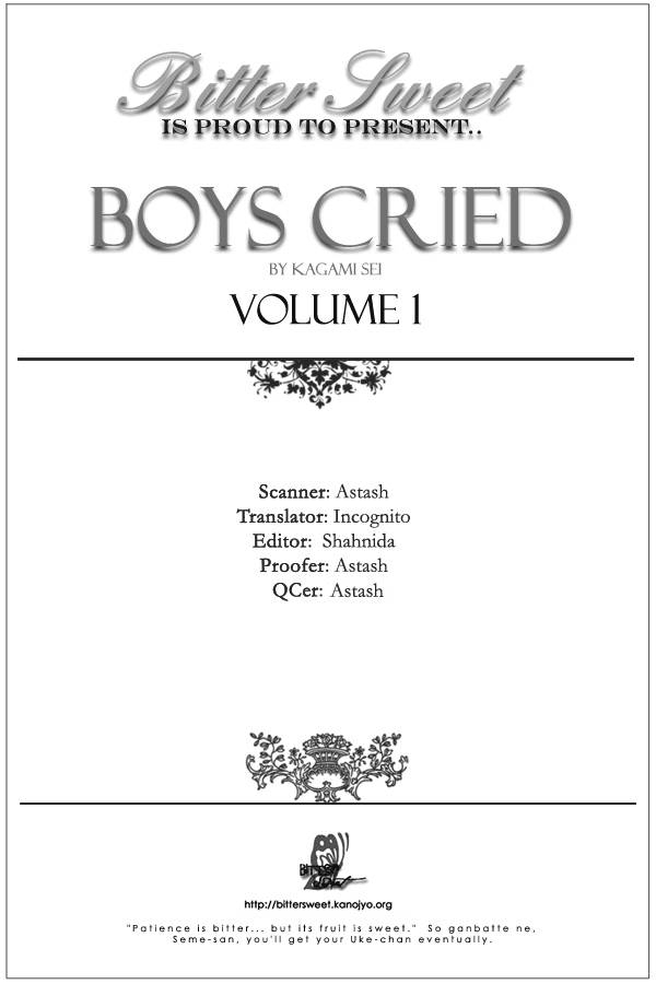 Boy's Cried Vol.1 Chapter 1 : Boy S Cried - Picture 1