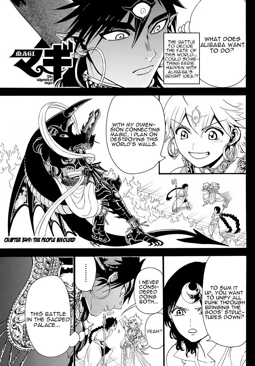 Magi - Labyrinth Of Magic Vol.20 Chapter 349 : The People Involved - Picture 1