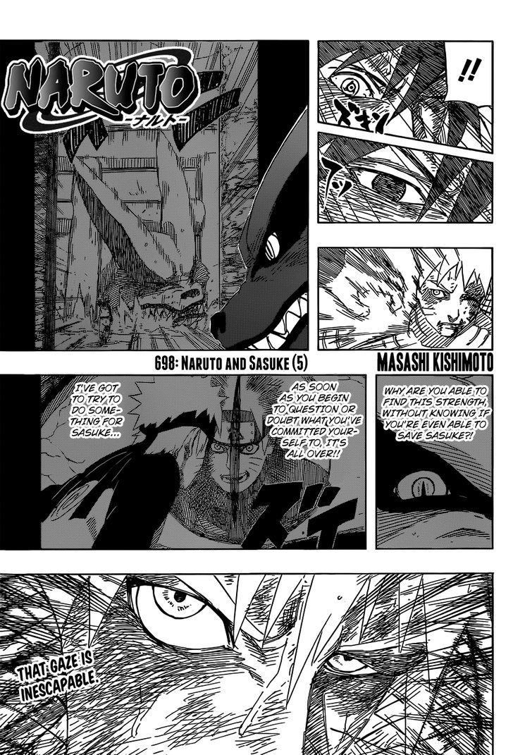 Naruto Vol.72 Chapter 698 : Naruto And Sasuke (5) - Picture 1