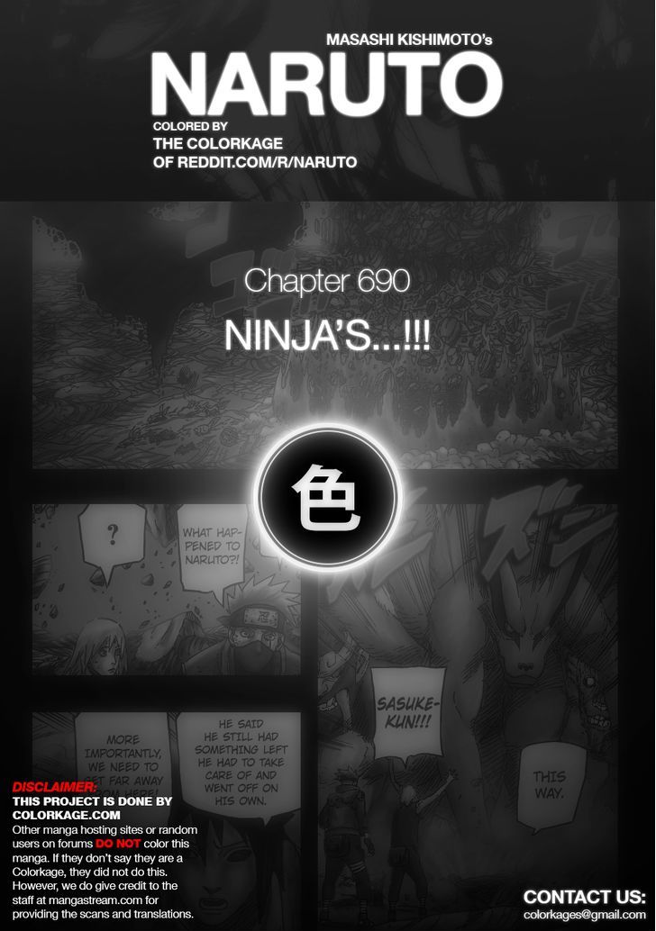 Naruto Vol.71 Chapter 690.1 : Ninja's...!! - Picture 1