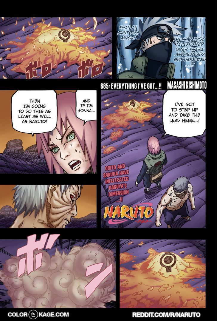 Naruto Vol.71 Chapter 685.1 : Everything I've Got...!! - Picture 2