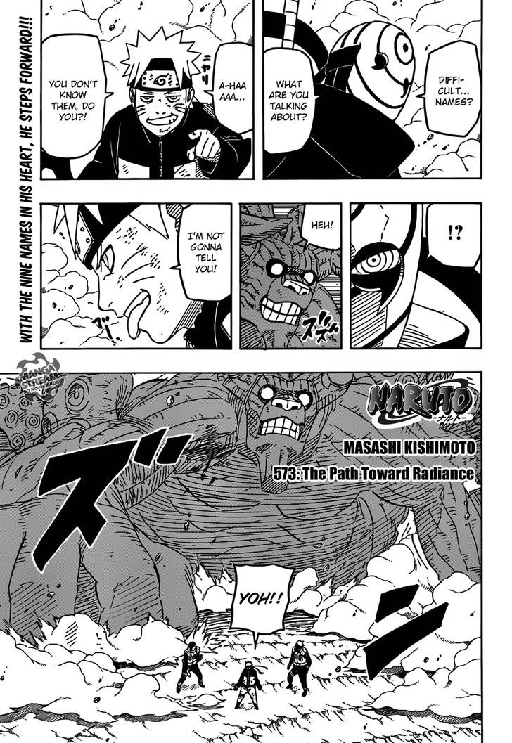 Naruto Vol.60 Chapter 573 : The Path Toward Radiance - Picture 1