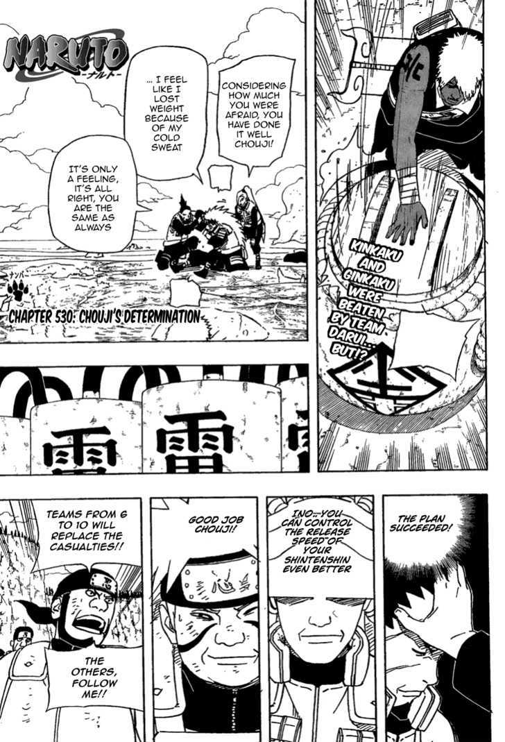 Naruto Vol.56 Chapter 530 : Chouji's Determination - Picture 3
