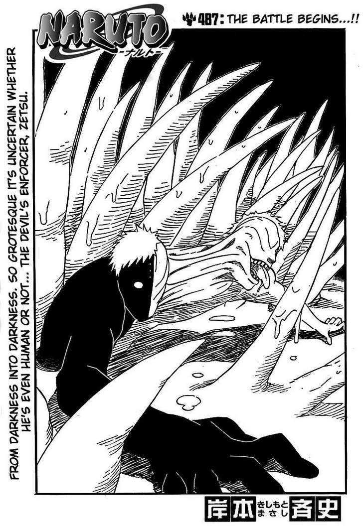 Naruto Vol.52 Chapter 487 : The Battle Begins...!! - Picture 1
