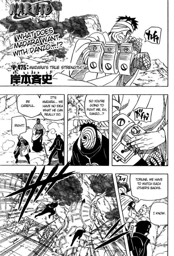 Naruto Vol.51 Chapter 475 : Madara's True Strength!! - Picture 1