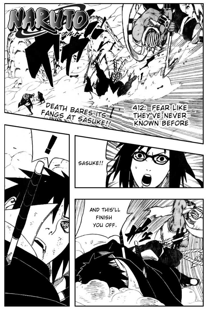 Naruto Vol.44 Chapter 412 : Fear Like They've Never Known Before - Picture 1