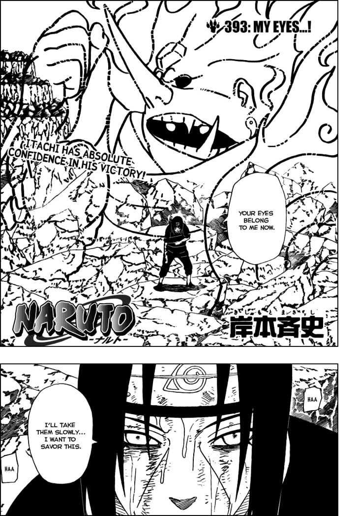 Naruto Vol.43 Chapter 393 : My Eyes...! - Picture 3