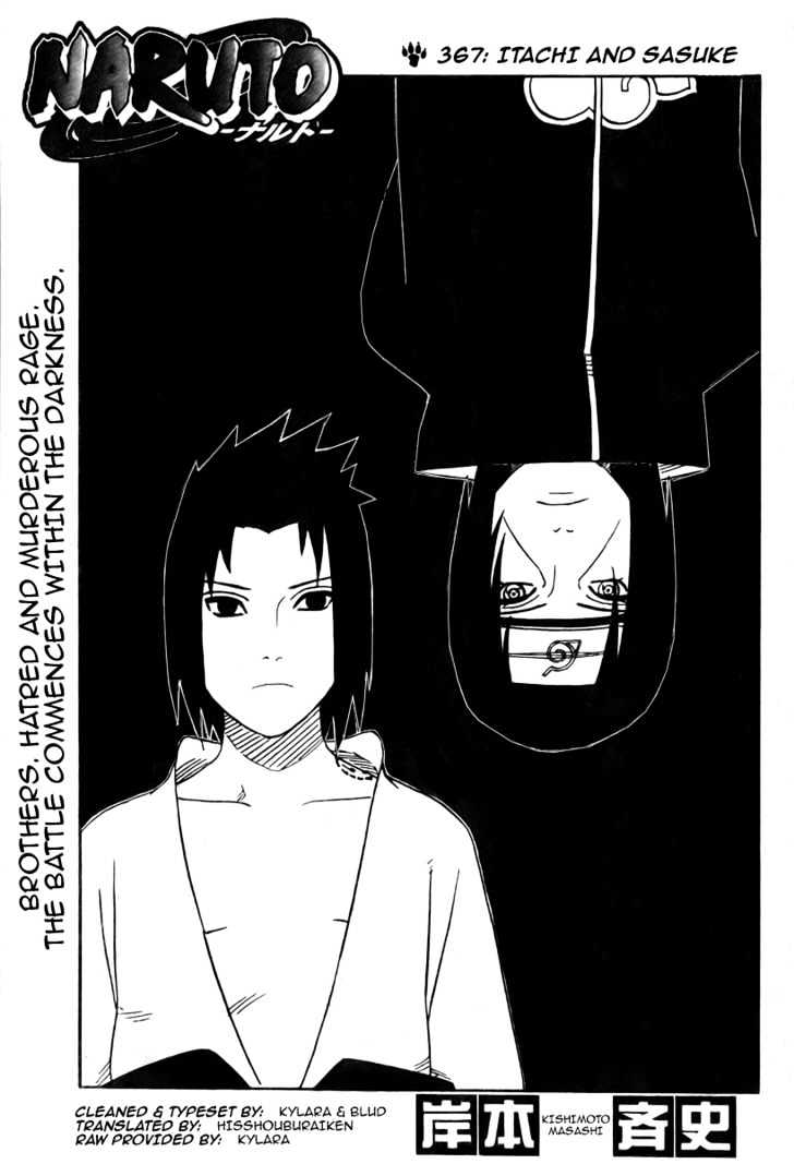 Naruto Vol.40 Chapter 367 : Itachi And Sasuke - Picture 1