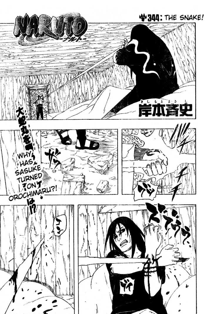 Naruto Vol.38 Chapter 344 : The Snake! - Picture 1
