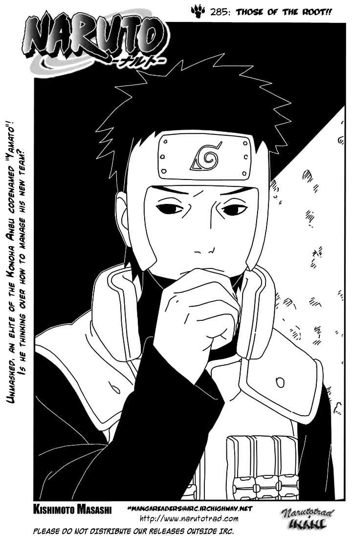 Naruto Vol.32 Chapter 285 : Those Of The Root!! - Picture 1