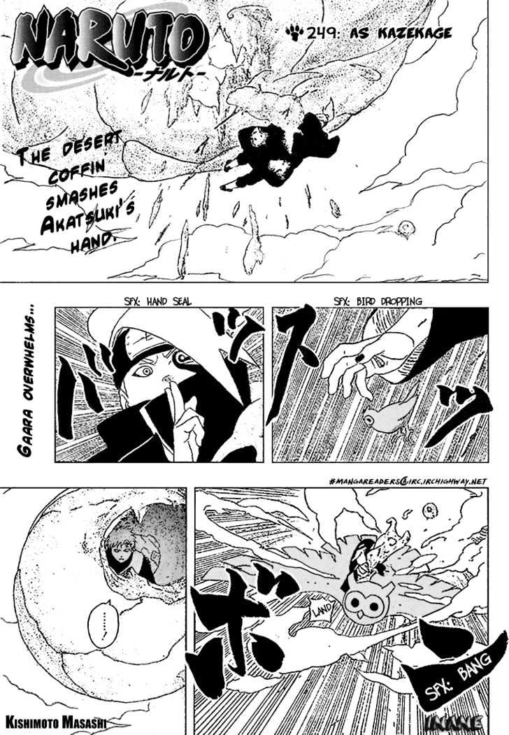 Naruto Vol.28 Chapter 249 : As Kazekage - Picture 2