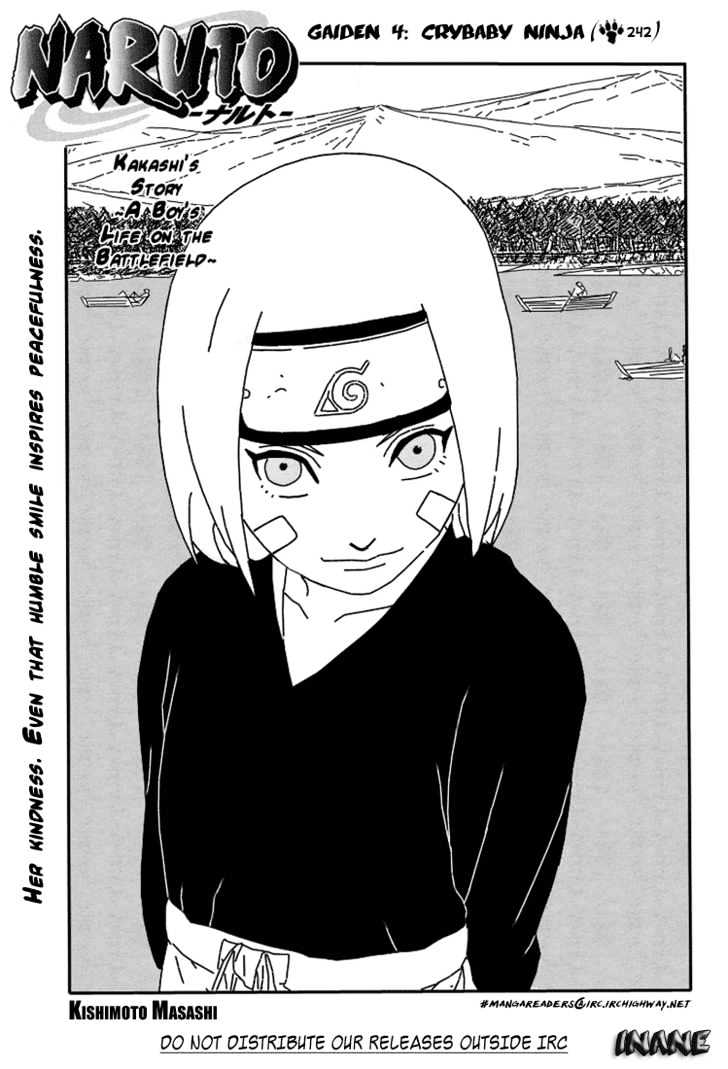 Naruto Vol.27 Chapter 242 : Gaiden4: Crybaby Ninja - Picture 1