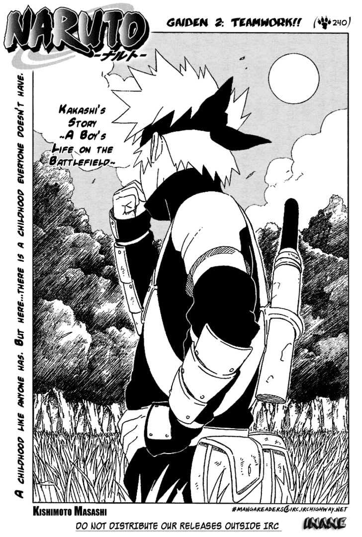 Naruto Vol.27 Chapter 240 : Gaiden2: Teamwork!! - Picture 1