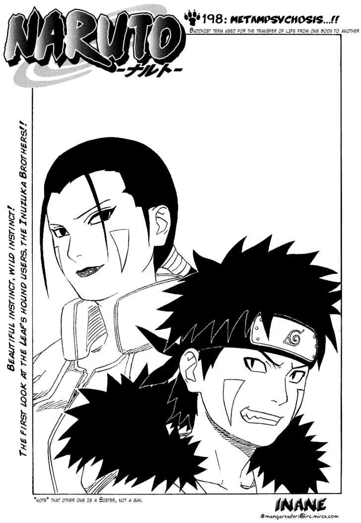 Naruto Vol.22 Chapter 198 : Metampsychosis...!! - Picture 1