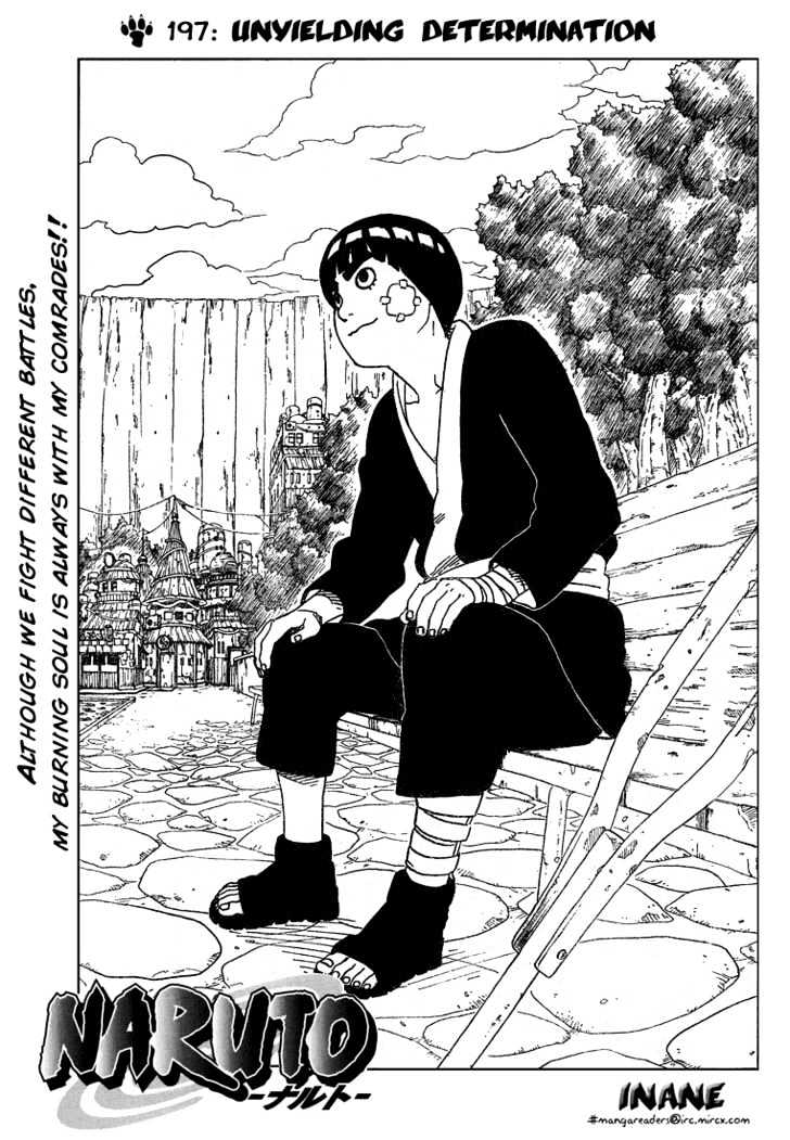 Naruto Vol.22 Chapter 197 : Unyielding Determination - Picture 1