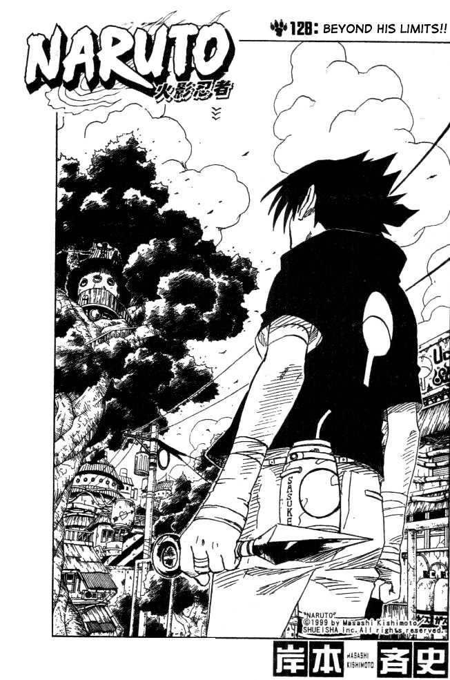 Naruto Vol.15 Chapter 128 : Beyond His Limits!! - Picture 1