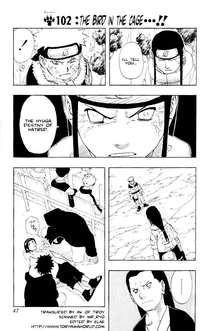 Naruto Vol.12 Chapter 102 : The Bird In The Cage...!! - Picture 2
