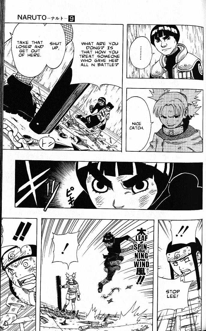 Naruto Vol.9 Chapter 74 : The 6Th Matchapter .. And Then!! - Picture 3