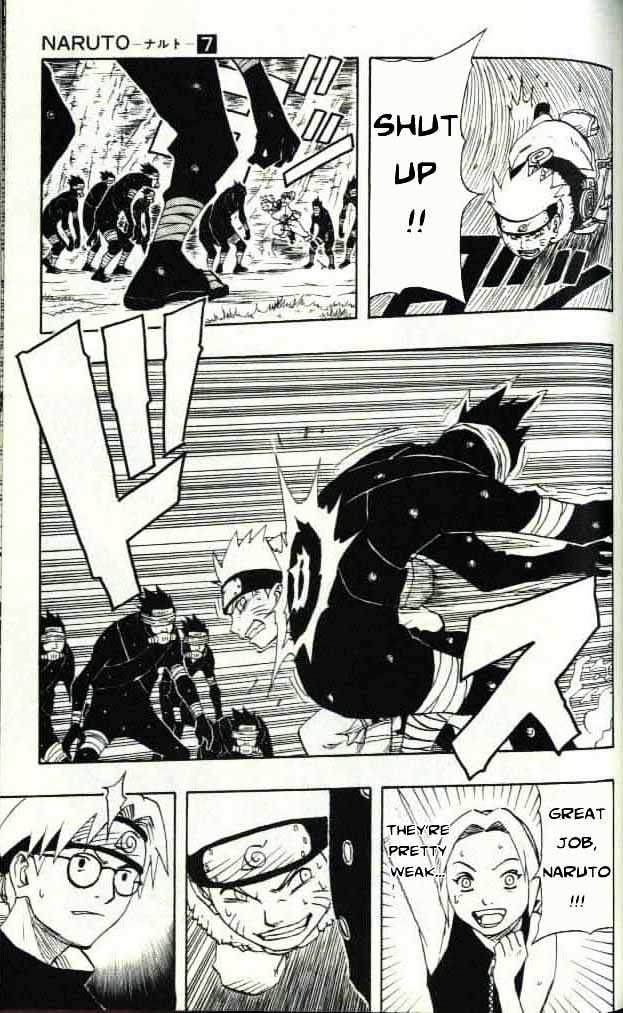Naruto Vol.7 Chapter 62 : Trapped Rats...!! - Picture 3