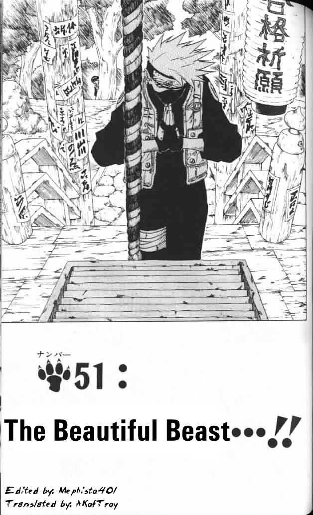 Naruto Vol.6 Chapter 51 : The Beautiful Beast...!! - Picture 1