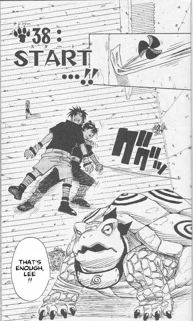Naruto Vol.5 Chapter 38 : Start...!! - Picture 2