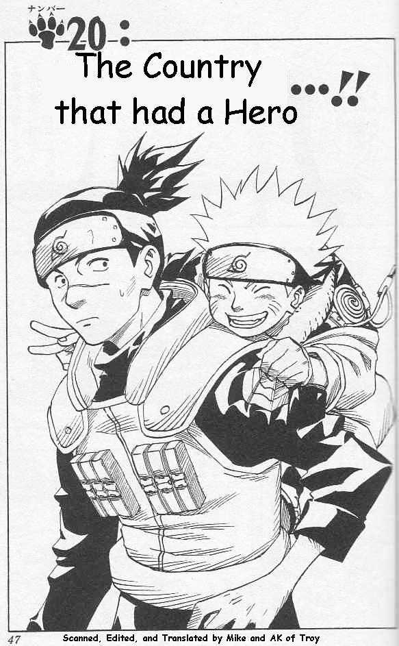 Naruto Vol.3 Chapter 20 : The Country That Had A Hero - Picture 2