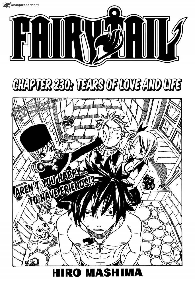 Fairy Tail Chapter 230 : Tears Of Love And Life - Picture 1