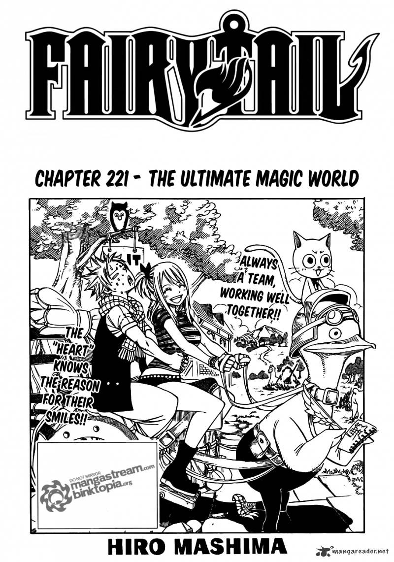 Fairy Tail Chapter 221 : The Ultimate Magic World - Picture 1