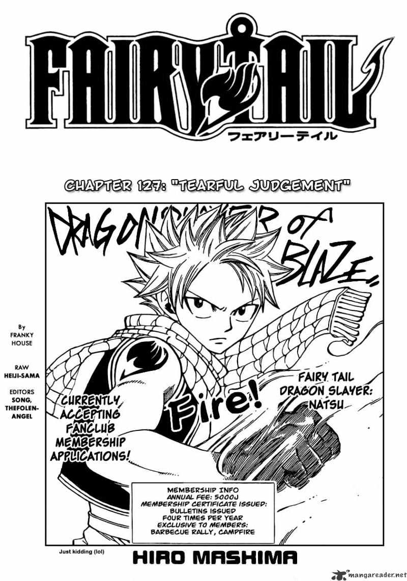 Fairy Tail Chapter 127 : Tearful Judgement - Picture 1