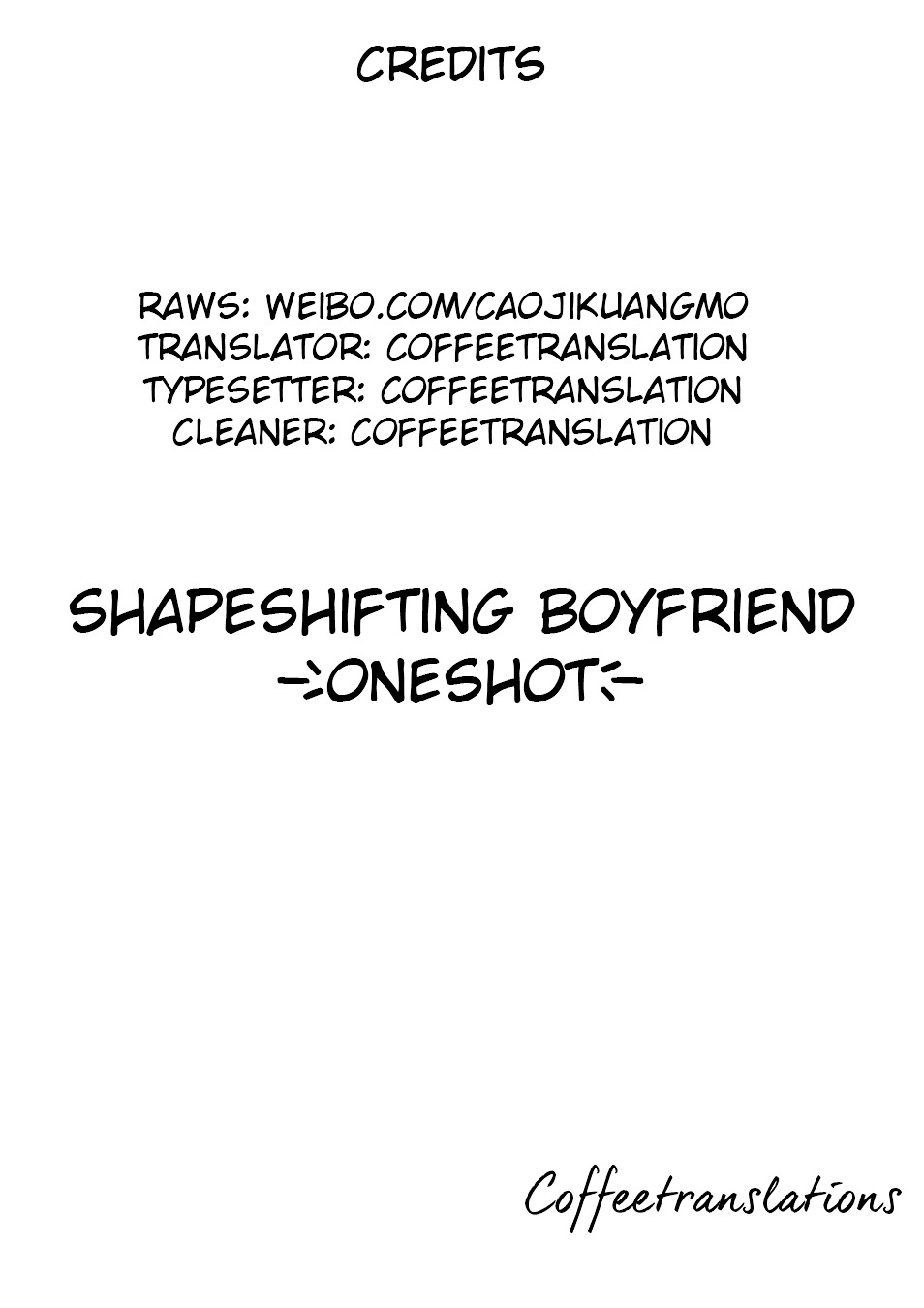 Shapeshifting Boyfriend - Page 1