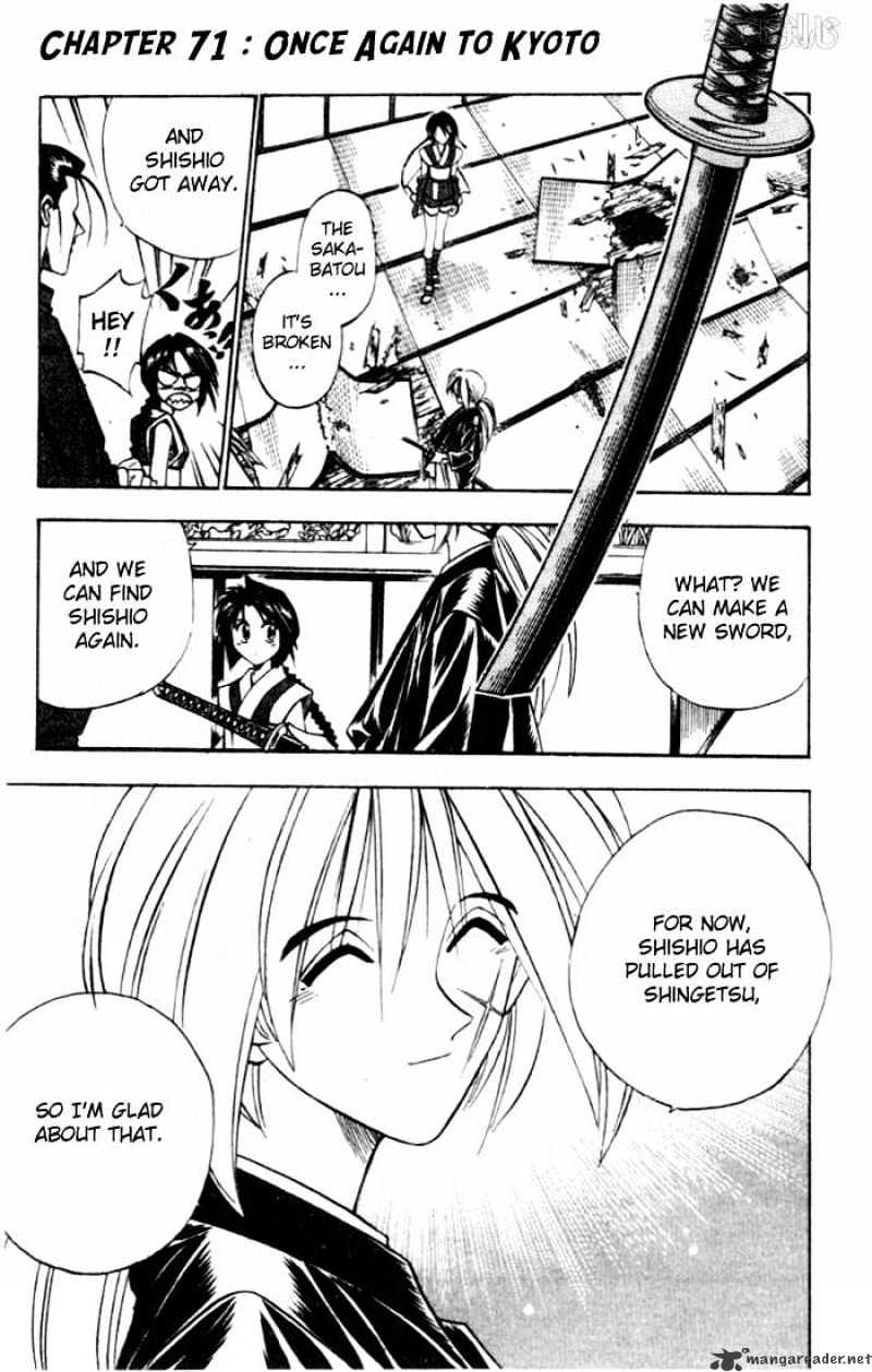 Rurouni Kenshin Chapter 71 : Once Again To Kyoto - Picture 1